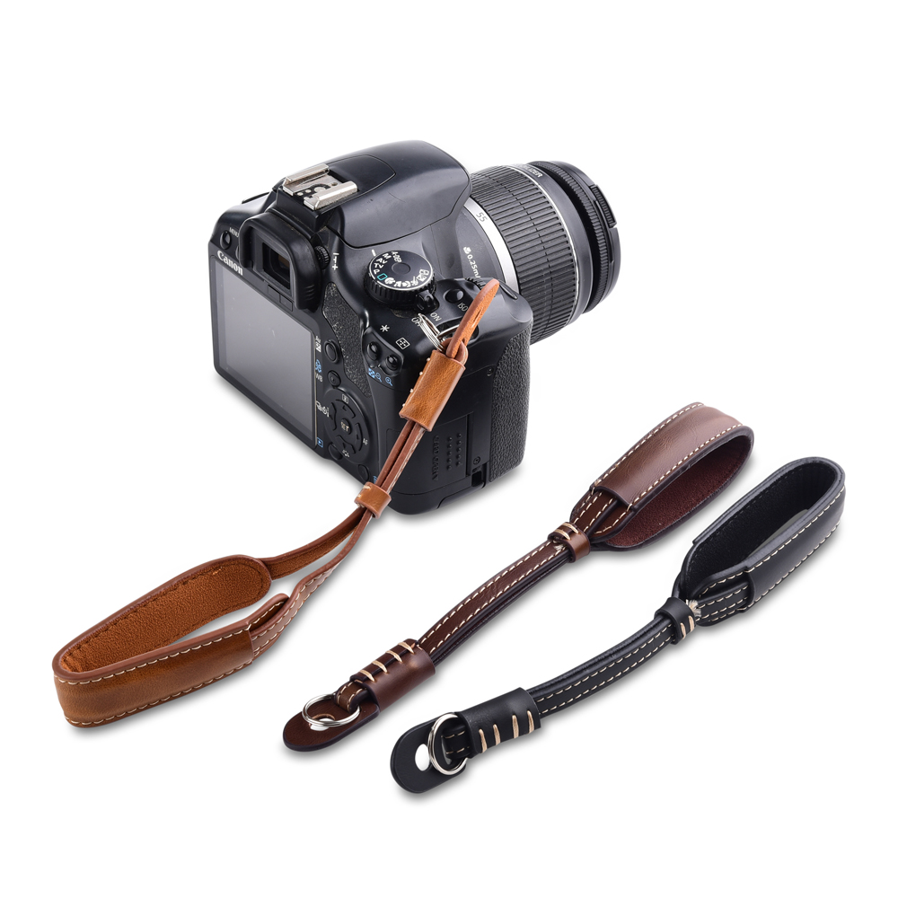 Canon Camera Eos M50 Mark Ii - كاميرا جلدية قبضة اليد حلقة معدنية