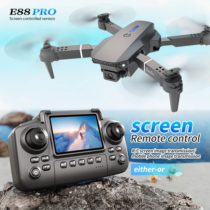 طائرة بدون طيار احترافية E88 P - مراجعة Drone Aerial Photography وسعره