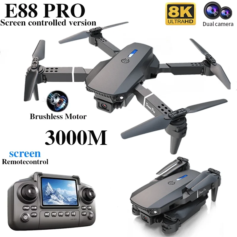 طائرة بدون طيار احترافية E88 P - مراجعة Drone Aerial Photography وسعره