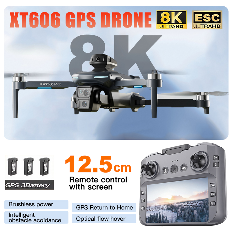 طائرة بدون طيار XT606 MAX 3 مع - مراجعة Drone Thermal Imaging وسعره
