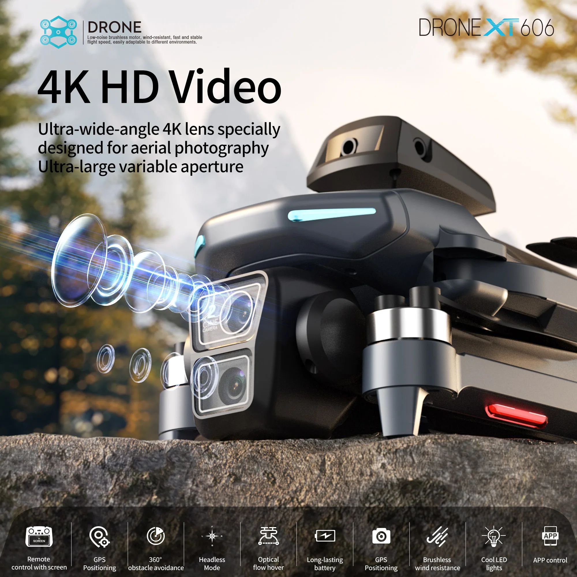 طائرة لينوفو XT606 MAX بدون طي - مراجعة Drone Surveying وسعره